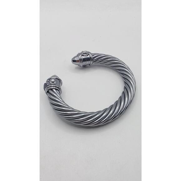 David Yurman Silver Aluminum Renaissance Cuff Bracelet - Picture 7 of 16